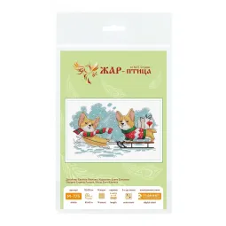 Kryželių siuvinėjimo rinkinys "Mes būsime laiku" 12x20 cm SM-775