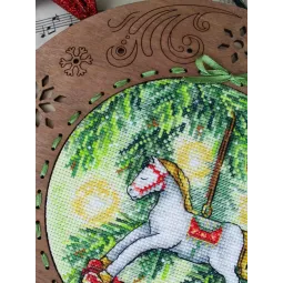 Kryželio rinkinys "Naujųjų metų žirgas" 16x16 cm SM-1252