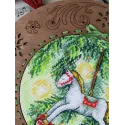 Cross stitch kit "New Year's horse" 16x16 cm SM-1252