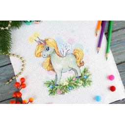 Cross stitch kit "Festive horse" 18x15 cm SM-1251