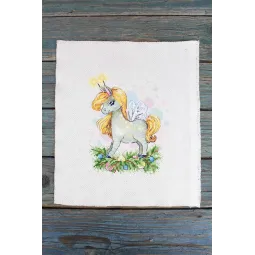 Kryželių siuvinėjimo rinkinys "Šventinis arklys" 18x15 cm SM-1251