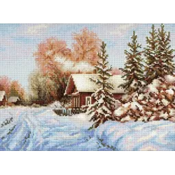 Набор для вышивания крестиком "Деревенская улица" 22x28см SNV-910