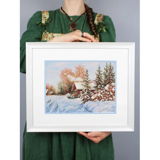 Cross stitch kit "Village street" 22x28cm SNV-910