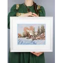 Cross stitch kit "Village street" 22x28cm SNV-910