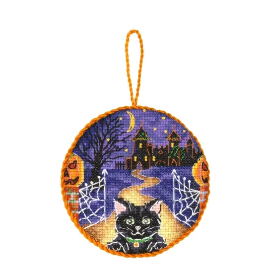 Kreuzstich-Set "Halloween. Pinkeep" 9x9 cm SNV-906 (AS)