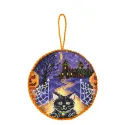 Cross stitch kit "Halloween. Pinkeep" 9x9 cm SNV-906