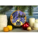 Cross stitch kit "Halloween. Pinkeep" 9x9 cm SNV-906