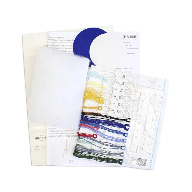 Kryželiu siuvinėjimo rinkinys "Miško laikrodis. Pinkeep" 9x9 cm SNV-905