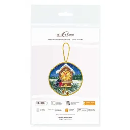 Набор для вышивания крестиком "Лесные часы. Pinkeep" 9x9 см SNV-905