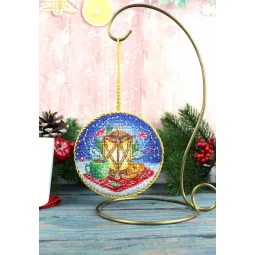 Cross stitch kit "Lantern. Pinkeep" 9x9 cm SNV-904