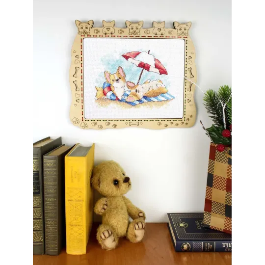 Cross stitch kit "Beach holiday" 14x20 cm SM-777