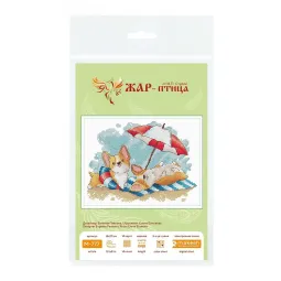 Cross stitch kit "Beach holiday" 14x20 cm SM-777