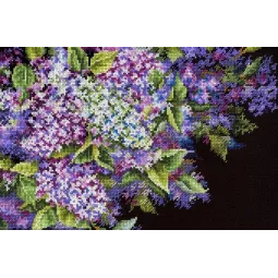 Cross stitch kit "Fragrant lilac" 18x27 cm SNV-951