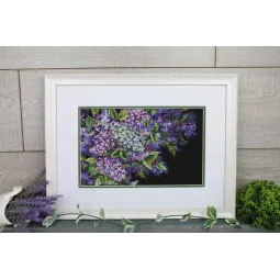 Cross stitch kit "Fragrant lilac" 18x27 cm SNV-951
