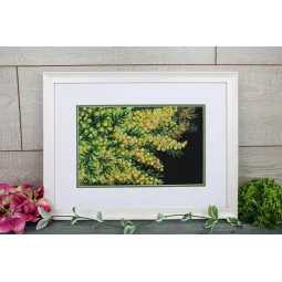 Cross stitch kit "Spring mimosa" 18x27 cm SNV-950