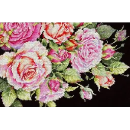 Набор для вышивания крестом «Благородные розы» 18x27 см SNV-949