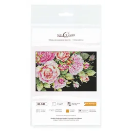 Cross stitch kit "Noble roses" 18x27 cm SNV-949