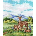 Kreuzstich-Set "Anmutiger Hirsch" 20x16 cm SNV-936