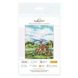 Cross stitch kit "Graceful deer" 20x16 cm SNV-936