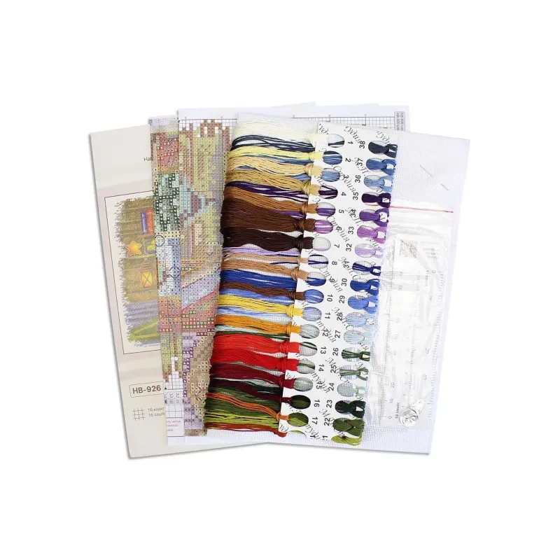 Cross stitch kit "With a Favorite Book" 20x25 cm SNV-926