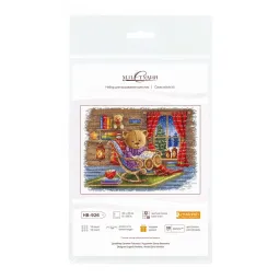 Cross stitch kit "With a Favorite Book" 20x25 cm SNV-926