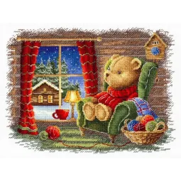 Cross stitch kit "Quiet evening" 20x25 cm SNV-925