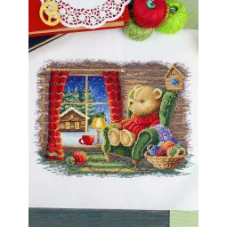 Cross stitch kit "Quiet evening" 20x25 cm SNV-925