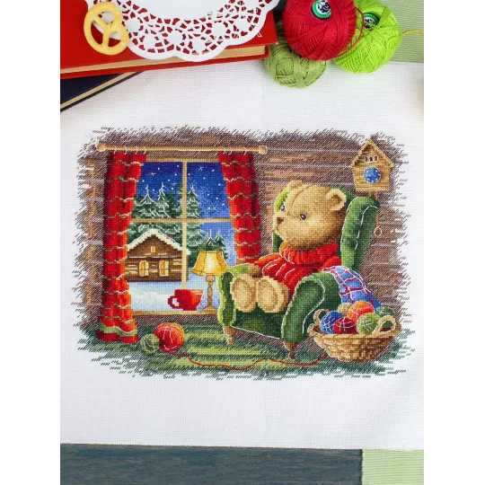 Cross stitch kit "Quiet evening" 20x25 cm SNV-925