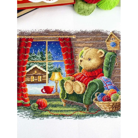 Cross stitch kit "Quiet evening" 20x25 cm SNV-925