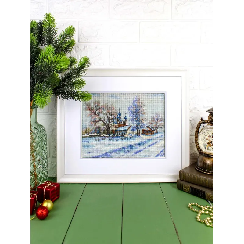 Cross stitch kit "Rural temple" 22x27 cm SNV-914