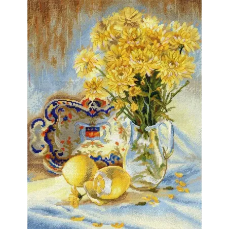 Kit de point de croix "Nature morte ensoleillée" 40x30 cm SNV-911