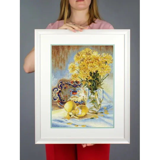 Kit de point de croix "Nature morte ensoleillée" 40x30 cm SNV-911