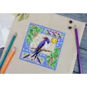 Cross stitch kit "Mini sampler. Summer composition" 13x13 cm SNV-972