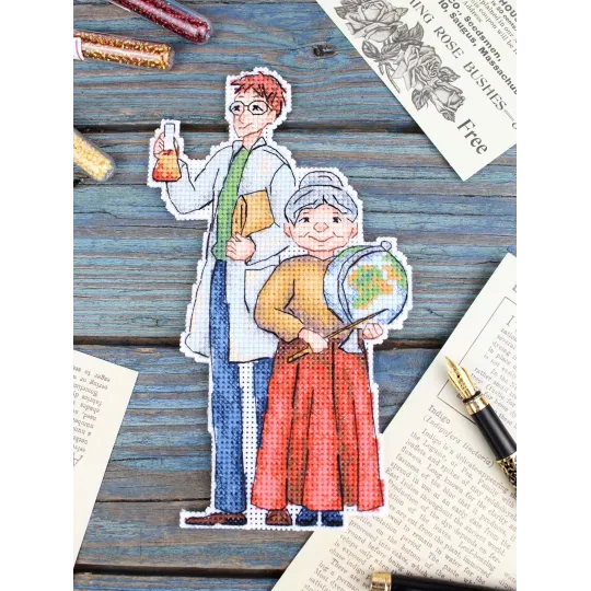 Cross stitch kit "Teachers" 18x10 cm SR-1109