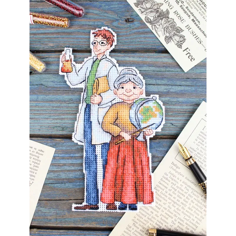 Cross stitch kit "Teachers" 18x10 cm SR-1109