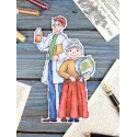 Cross stitch kit "Teachers" 18x10 cm SR-1109
