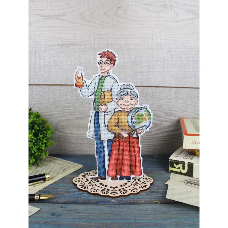 Cross stitch kit "Teachers" 18x10 cm SR-1109