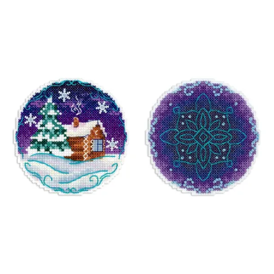 Cross stitch kit "Quiet evening" 9x9 cm SR-1102