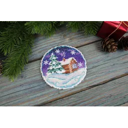 Cross stitch kit "Quiet evening" 9x9 cm SR-1102