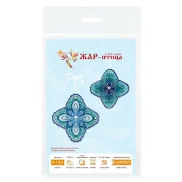 Kryželių siuvinėjimo rinkinys "Šaltas žiedas" 9x9 cm SR-1101