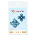 Kit de broderie au point de croix "Fleur givrée" 9x9 cm SR-1101 (S)