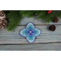 Kreuzstich-Set "Frostige Blume" 9x9 cm SR-1101
