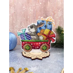 Набор для вышивания крестом "Спешка на праздник" 10x10 см SR-1137