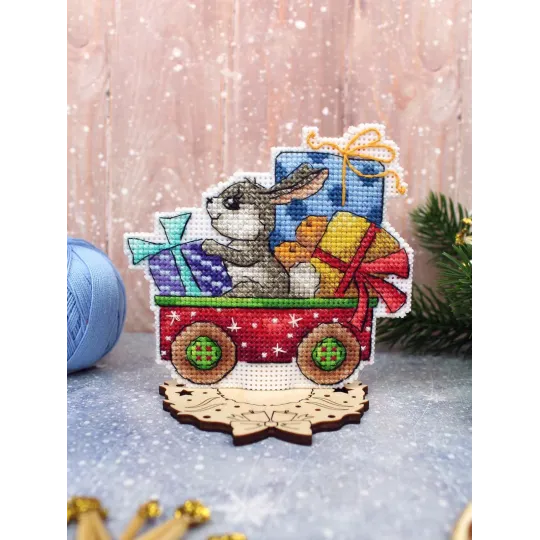 Kryželio rinkinys "Skubėjimas į šventę" 10x10 cm SR-1137