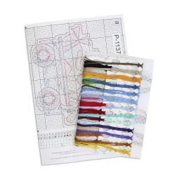 Kreuzstich-Set "Eile zur Feier" 10x10 cm SR-1137