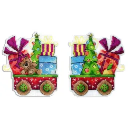 Kreuzstich-Set "Neujahrswunder" 10x9 cm SR-1134