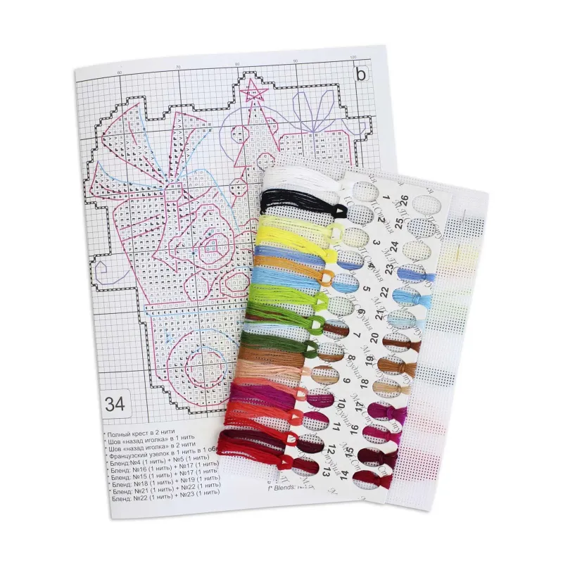 Kryželio rinkinys "Naujametinis stebuklas" 10x9 cm SR-1134