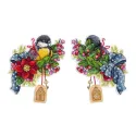Cross stitch kit "Festive titmouse" 14x13 cm SR-1132