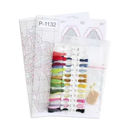 Набор для вышивания крестом "Праздничная синичка" 14x13 см SR-1132