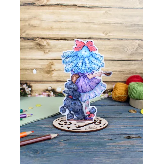 Kreuzstich-Set "Malvina" 16x10 cm SR-1187